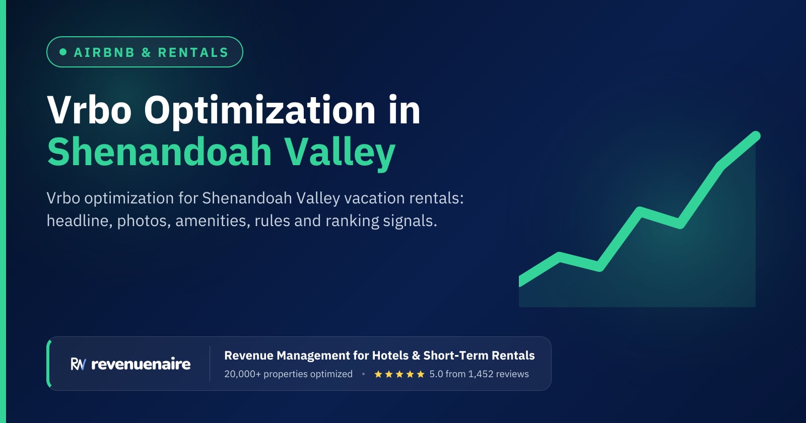 Vrbo Listing Optimization in Shenandoah Valley & Luray, United States