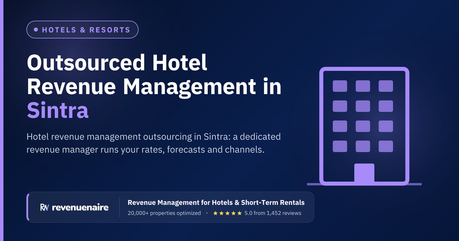 Hotel Revenue Management Outsourcing in Sintra & Cascais, Portugal