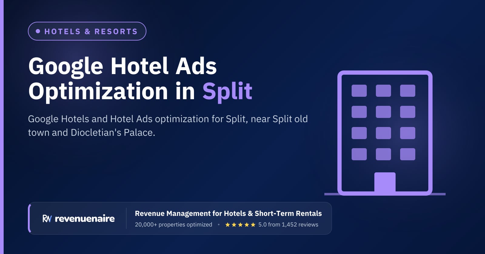 Google Hotel Ads Optimization in Split & the Dalmatian Coast, Croatia