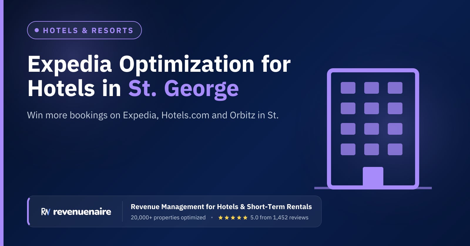 Expedia Optimization for Hotels in St. George & Zion, United States