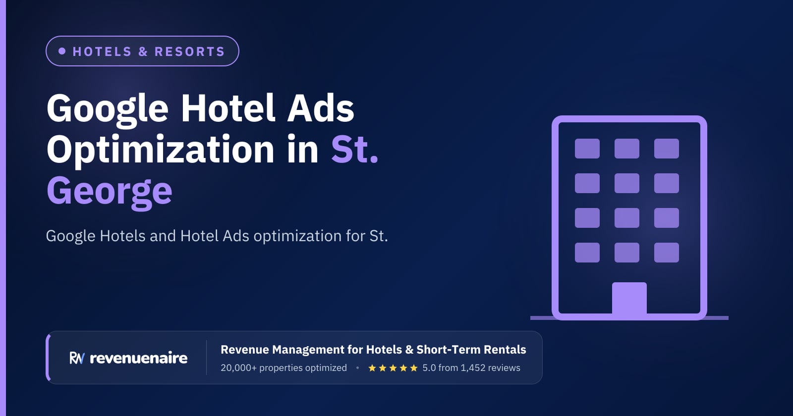 Google Hotel Ads Optimization in St. George & Zion, United States