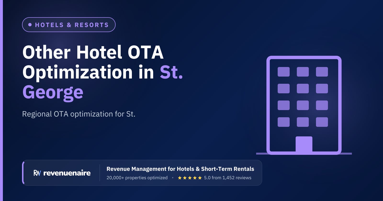 Other Hotel OTA Optimization in St. George & Zion, United States