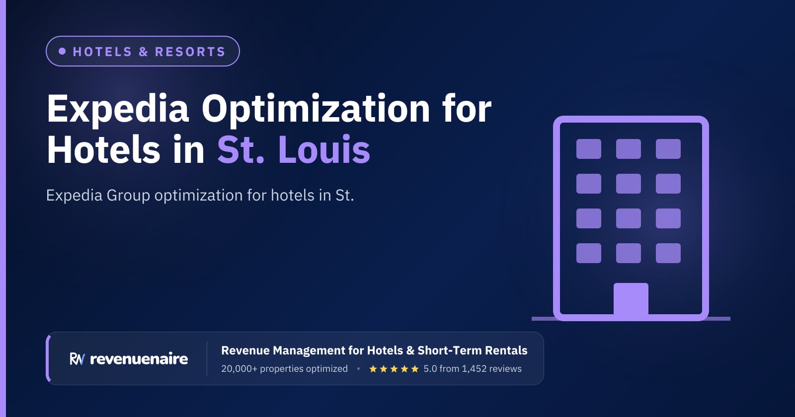 Expedia Optimization for Hotels in St. Louis, United States