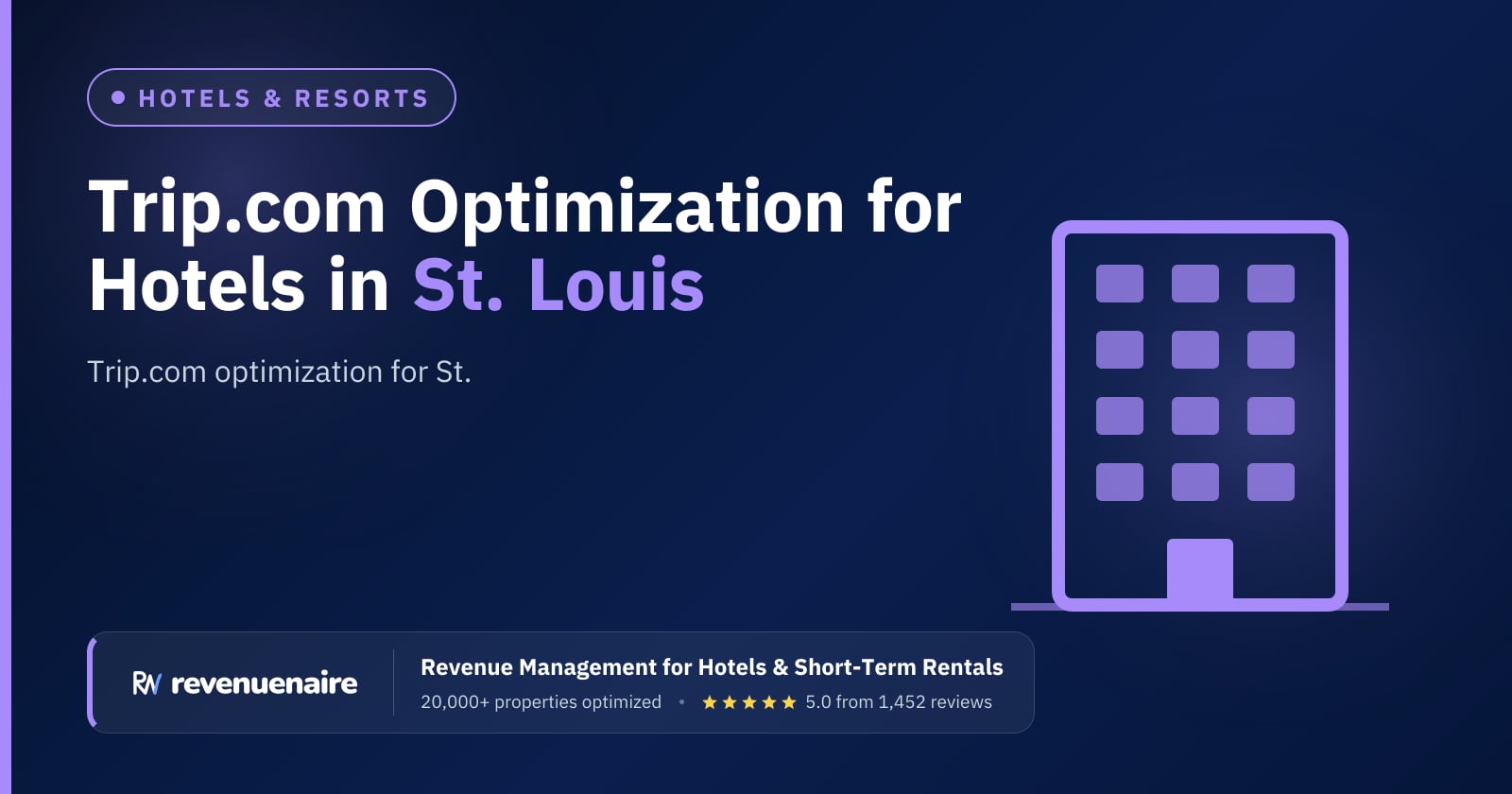 Trip.com Optimization for Hotels in St. Louis, United States