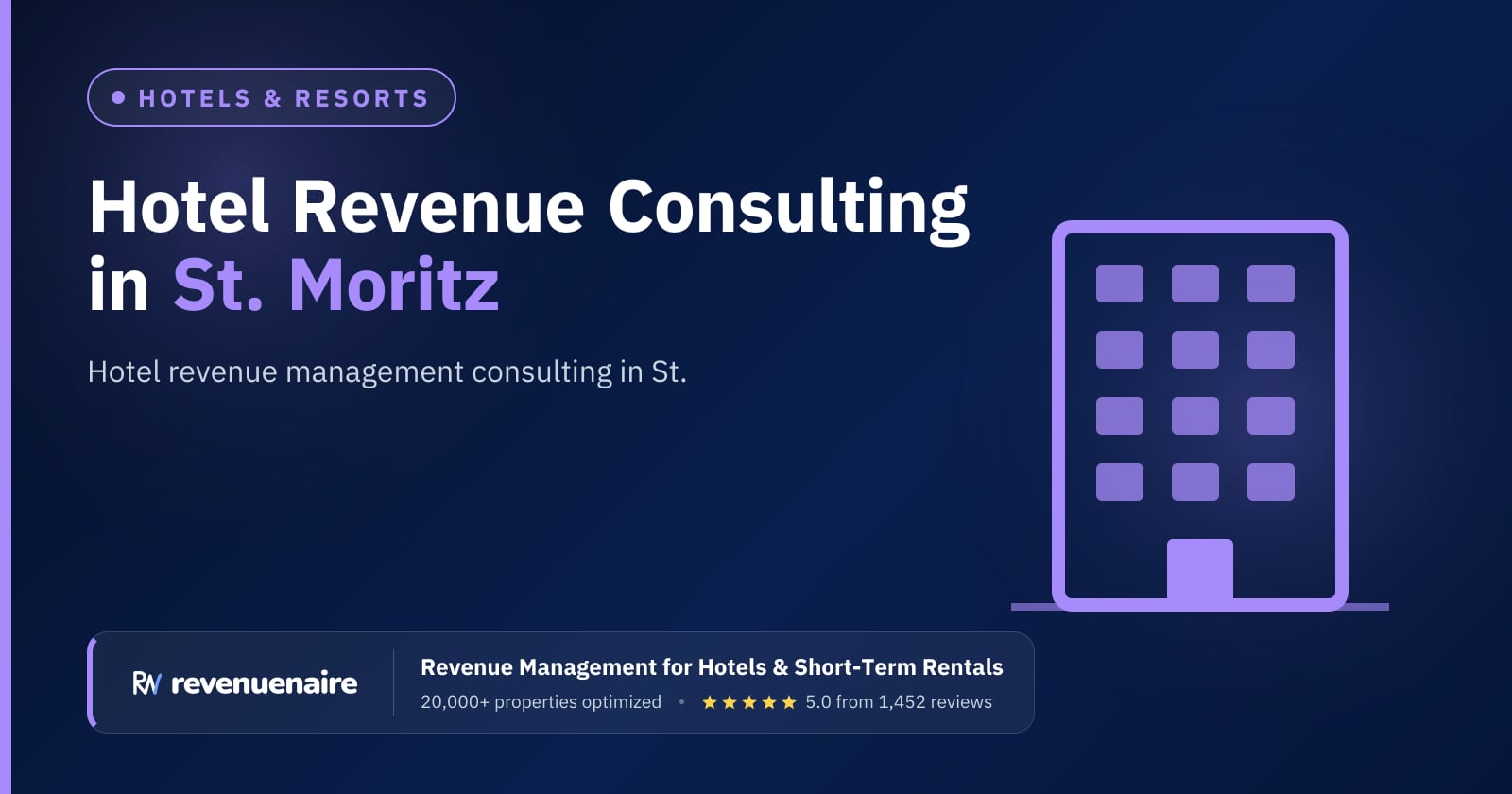 Hotel Revenue Management Consulting in St. Moritz & the Engadin, Switzerland