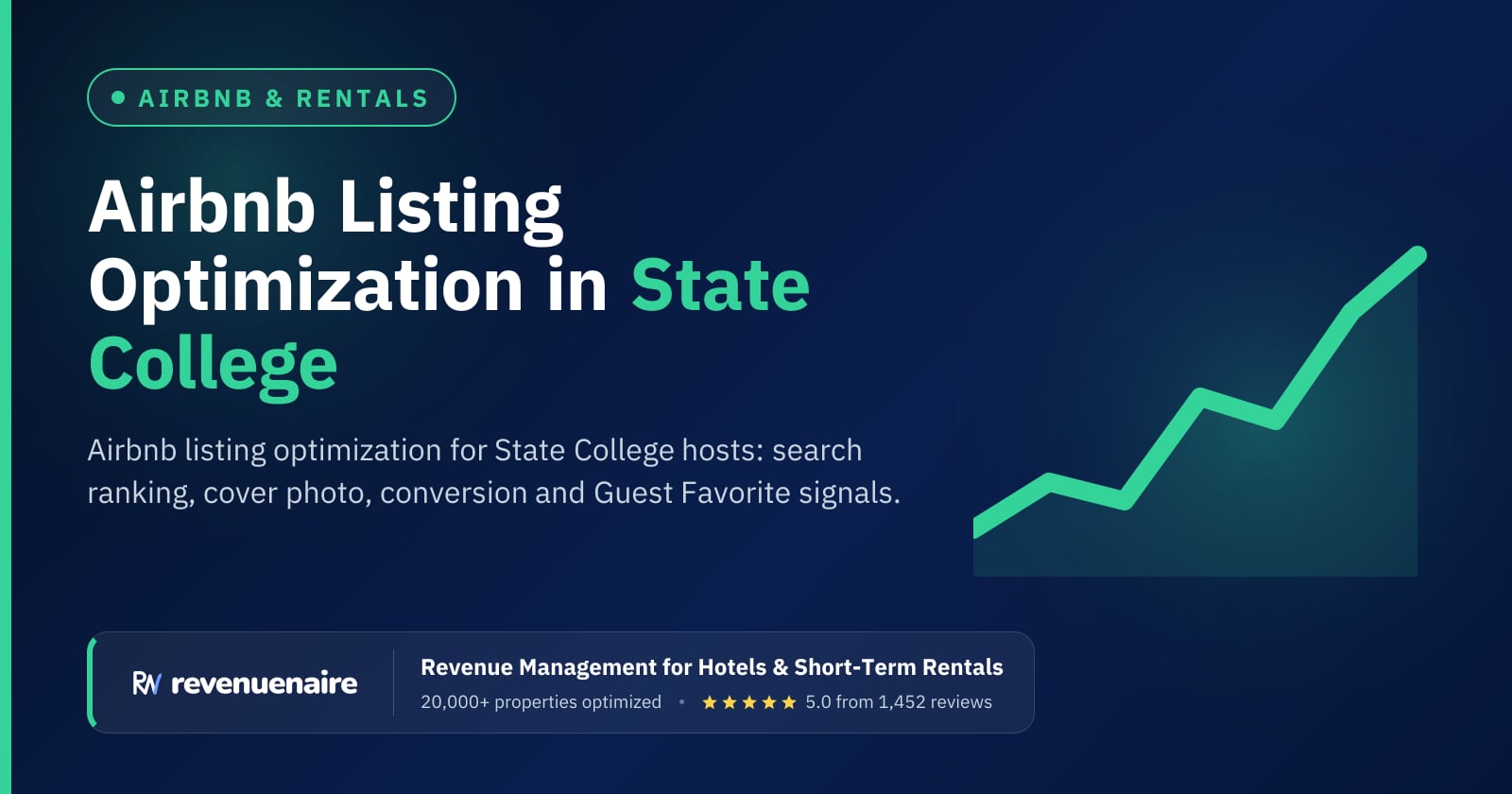 Airbnb Listing Optimization in State College & Happy Valley, United States