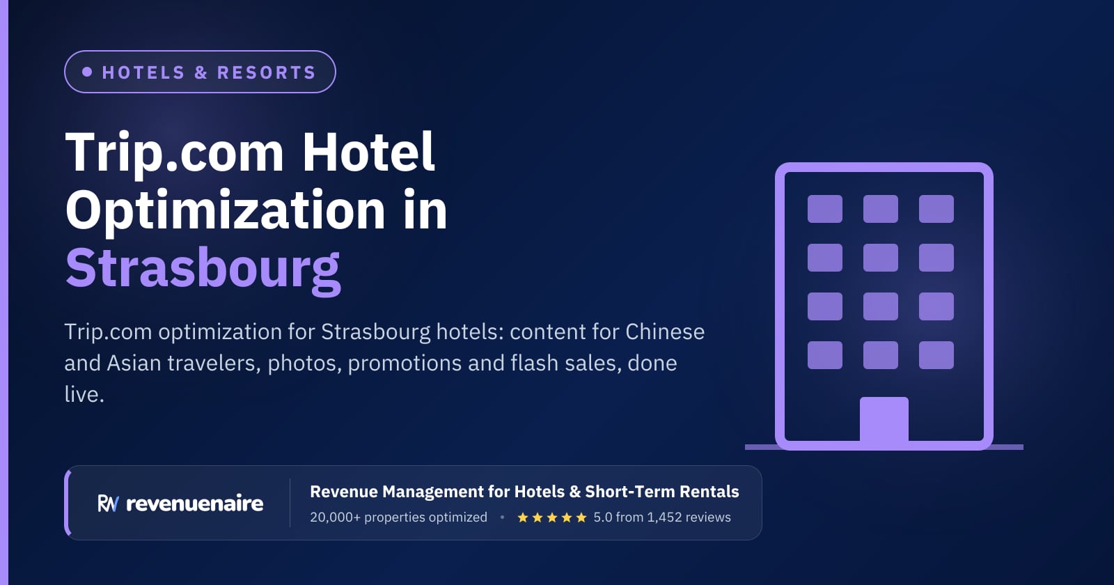 Trip.com Optimization for Hotels in Strasbourg & Alsace, France