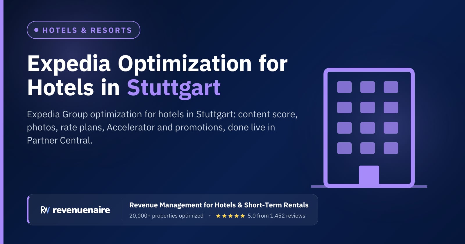 Expedia Optimization for Hotels in Stuttgart, Germany