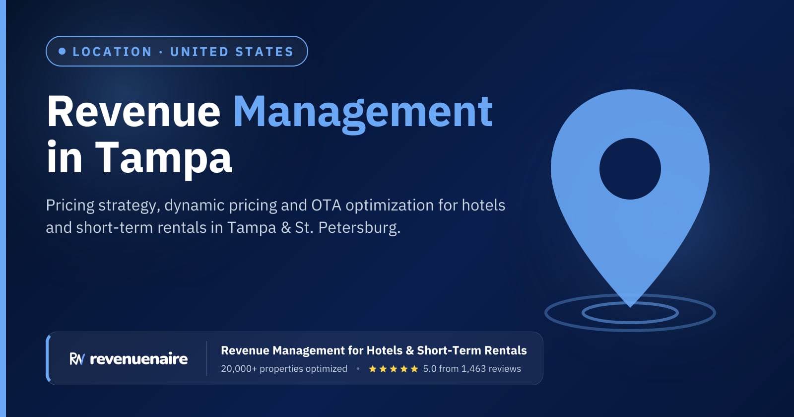 Revenue management in Tampa & St. Petersburg, United States