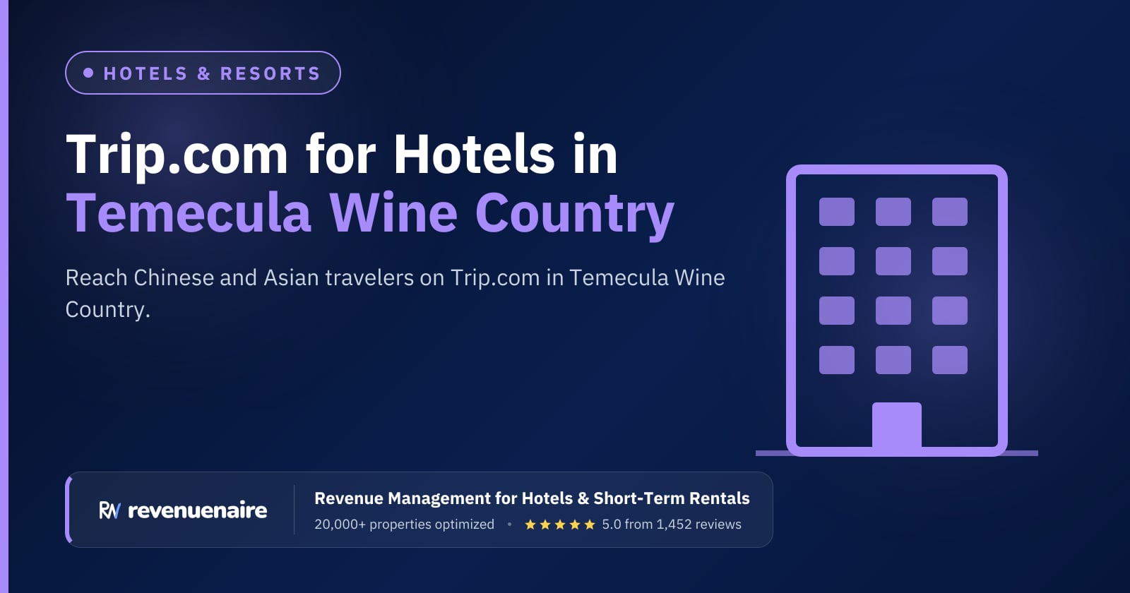 Trip.com Optimization for Hotels in Temecula Wine Country, United States
