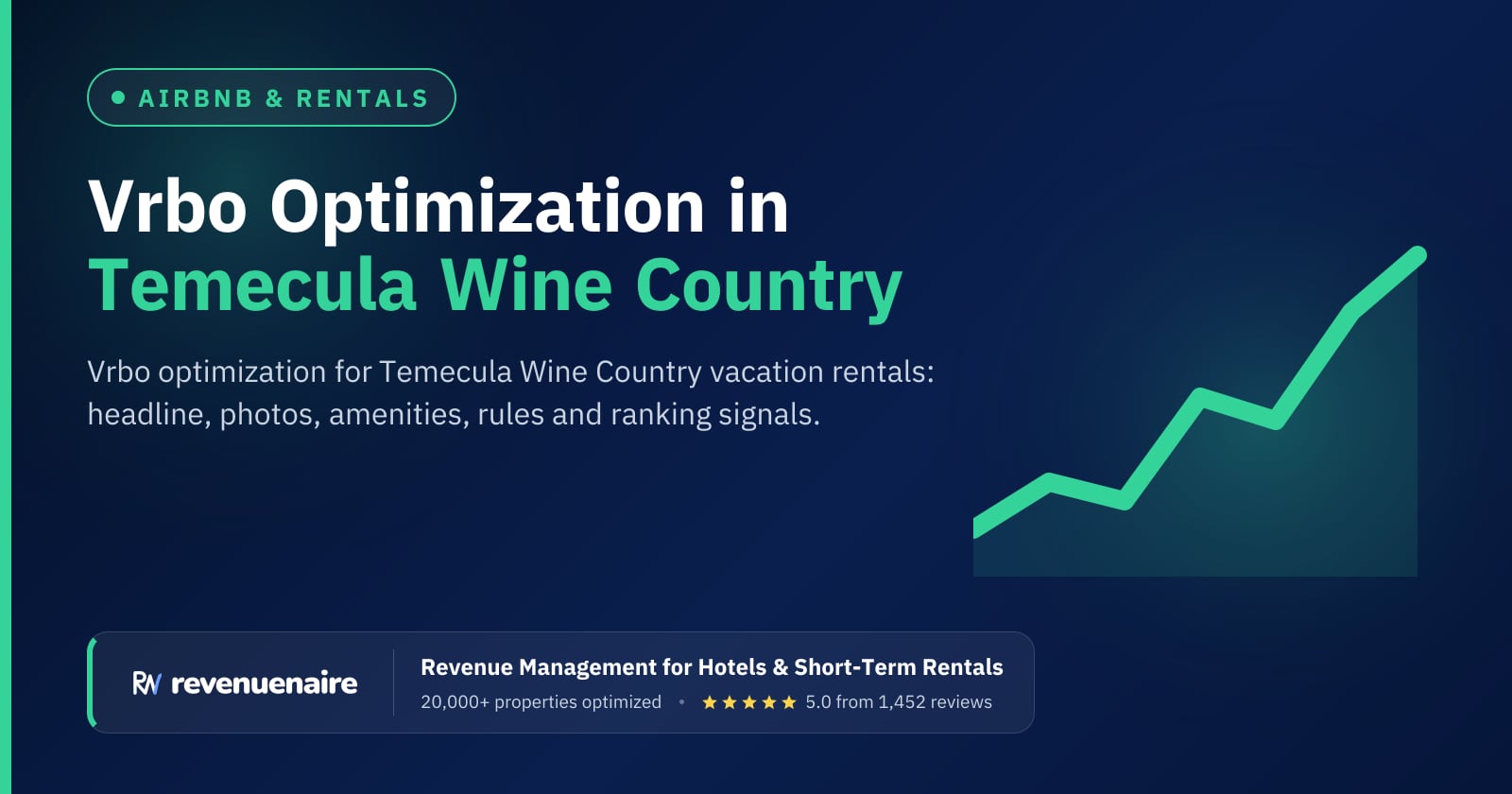 Vrbo Listing Optimization in Temecula Wine Country, United States