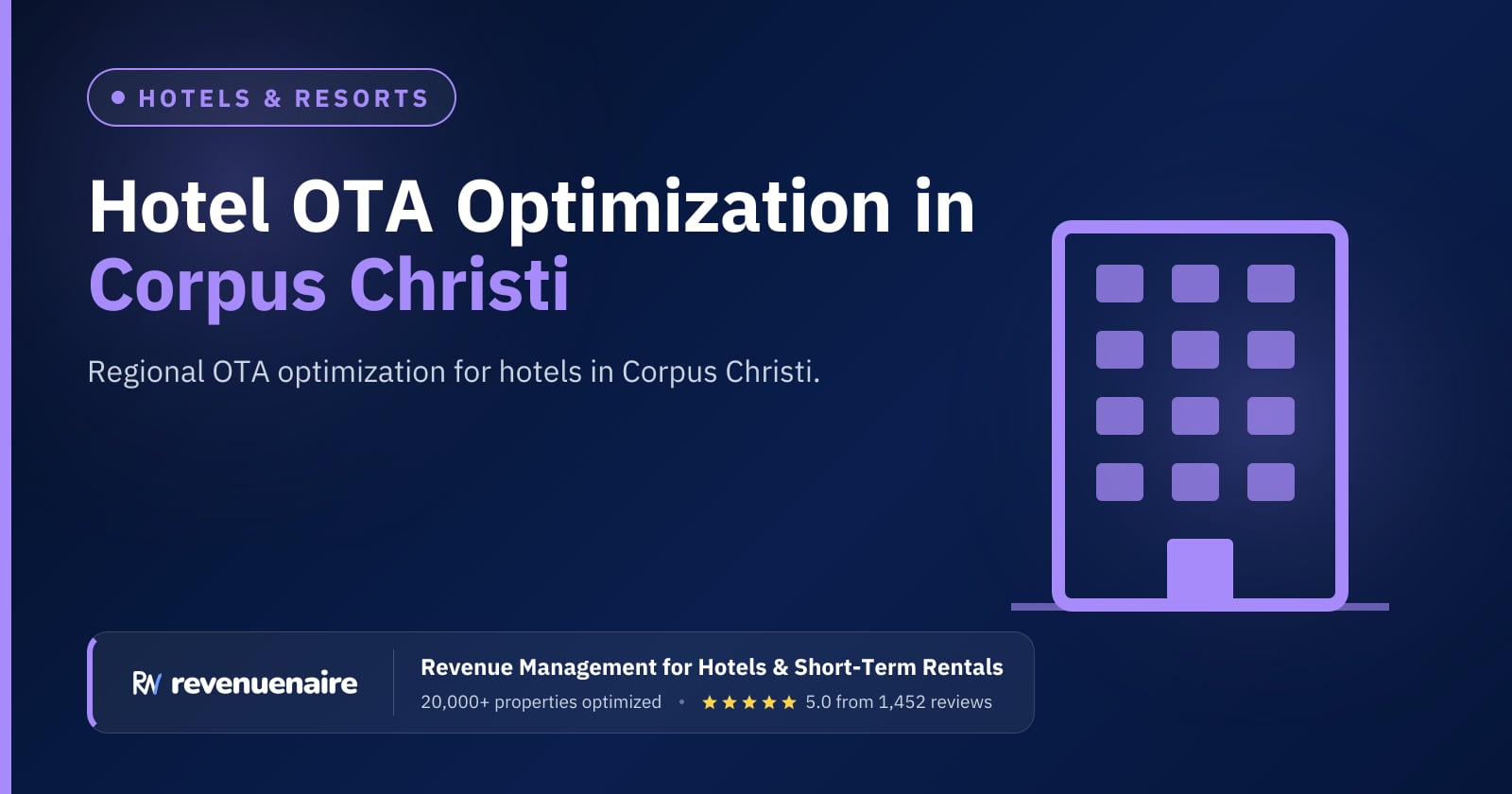 Other Hotel OTA Optimization in Corpus Christi, Port Aransas & South Padre, United States