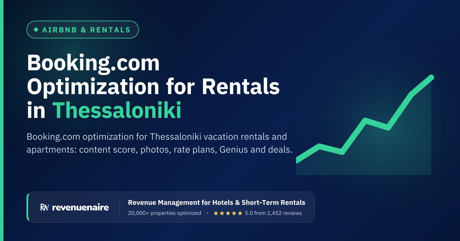 Booking.com Optimization for Rentals in Thessaloniki & Halkidiki, Greece
