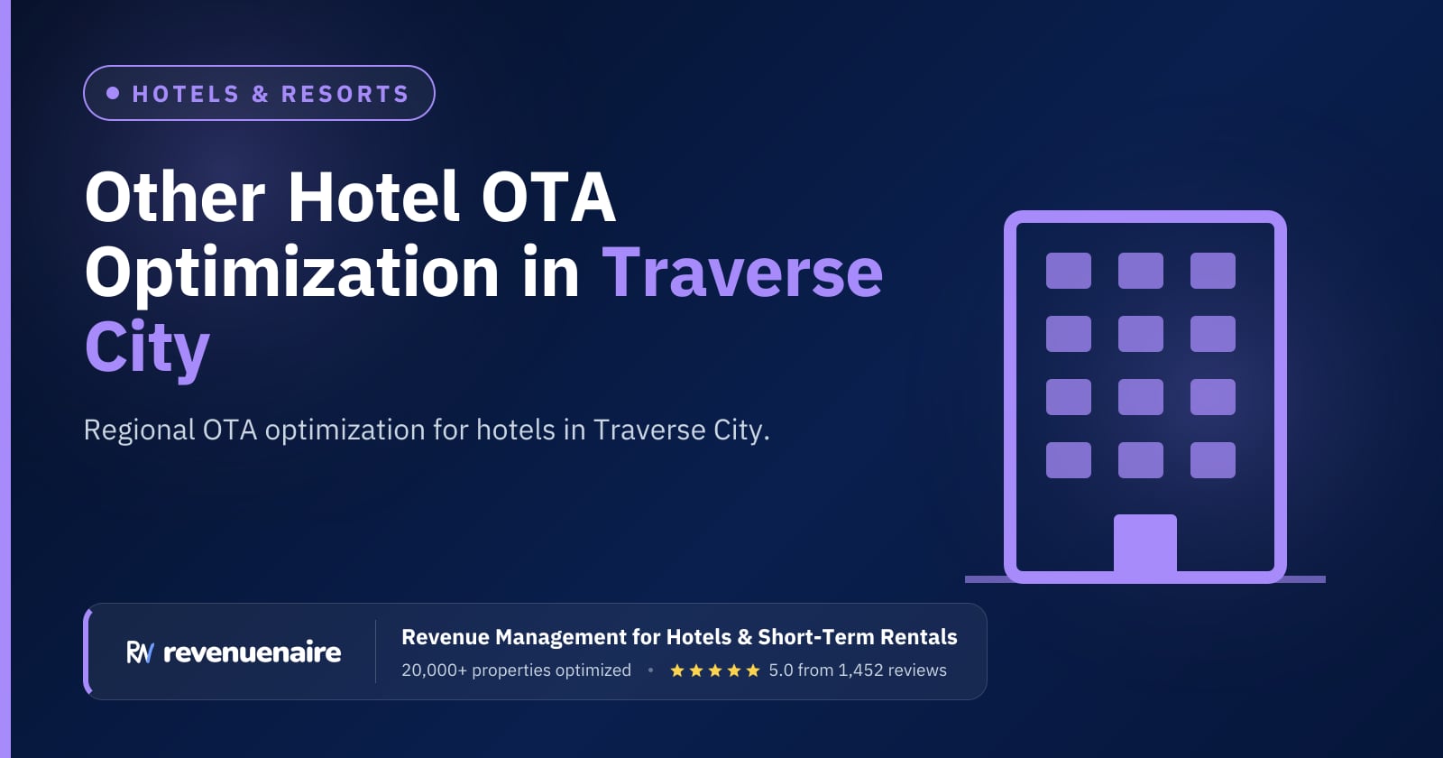 Other Hotel OTA Optimization in Traverse City & Northern Michigan, United States