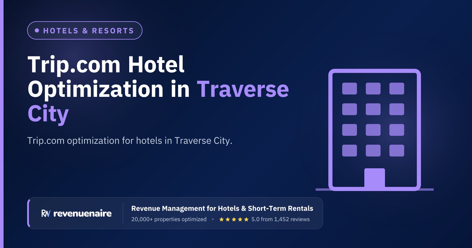 Trip.com Optimization for Hotels in Traverse City & Northern Michigan, United States