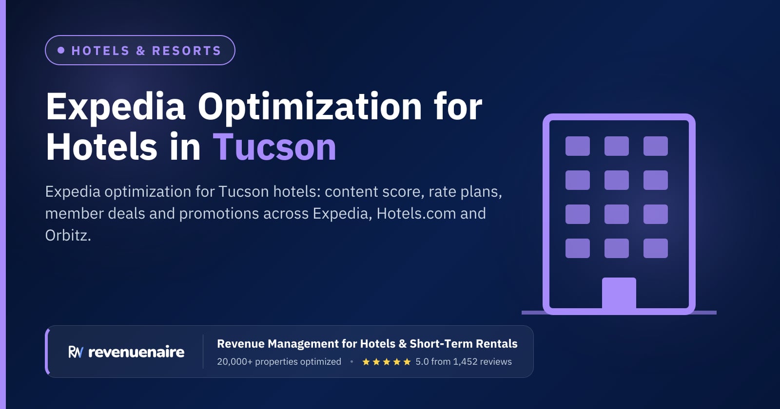 Expedia Optimization for Hotels in Tucson, United States