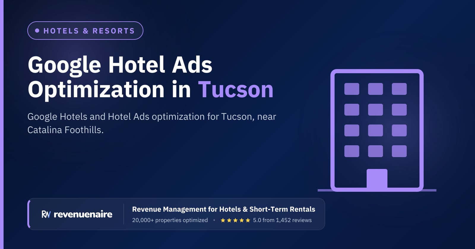 Google Hotel Ads Optimization in Tucson, United States