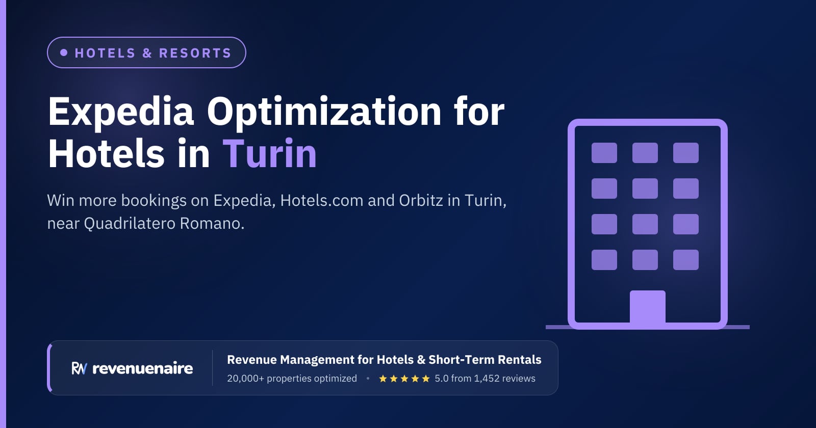 Expedia Optimization for Hotels in Turin, Italy