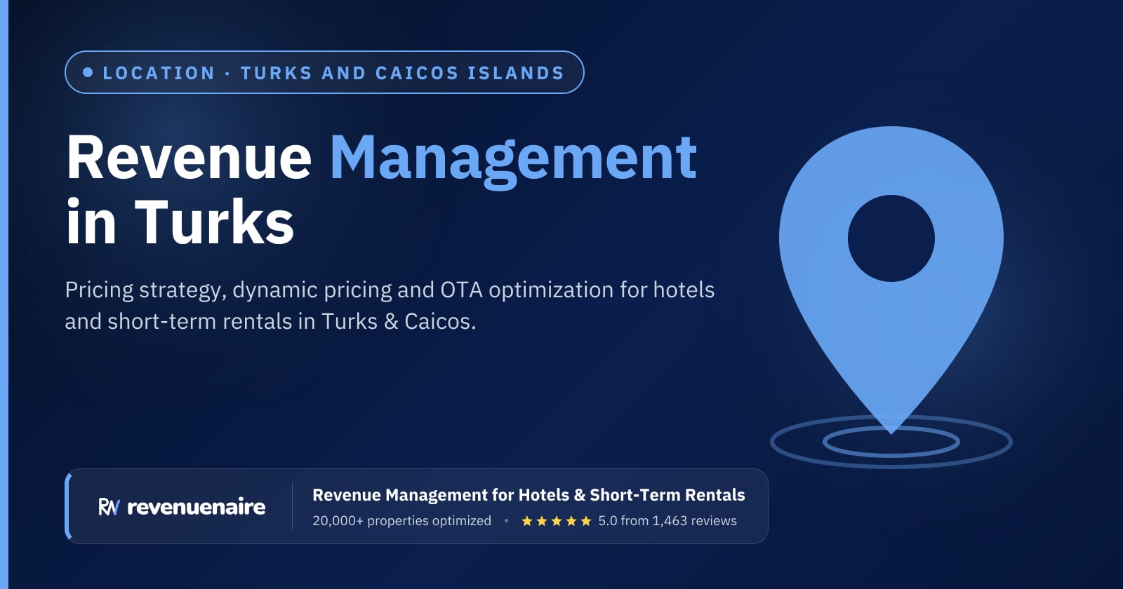 Revenue management in Turks & Caicos, Turks and Caicos Islands