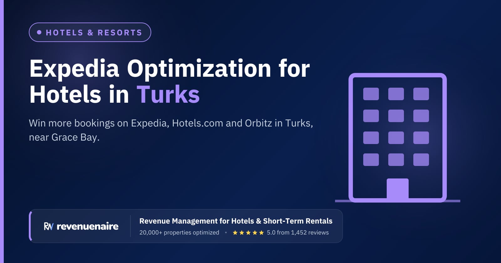 Expedia Optimization for Hotels in Turks & Caicos, Turks and Caicos Islands