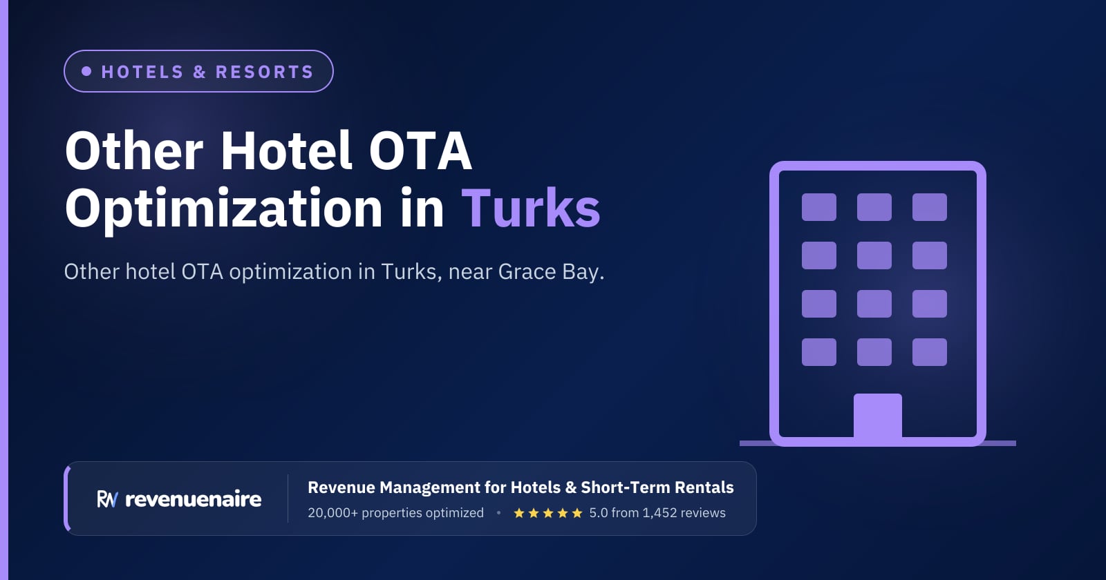 Other Hotel OTA Optimization in Turks & Caicos, Turks and Caicos Islands