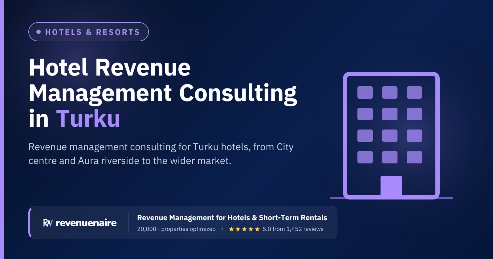 Hotel Revenue Management Consulting in Turku & the Archipelago, Finland