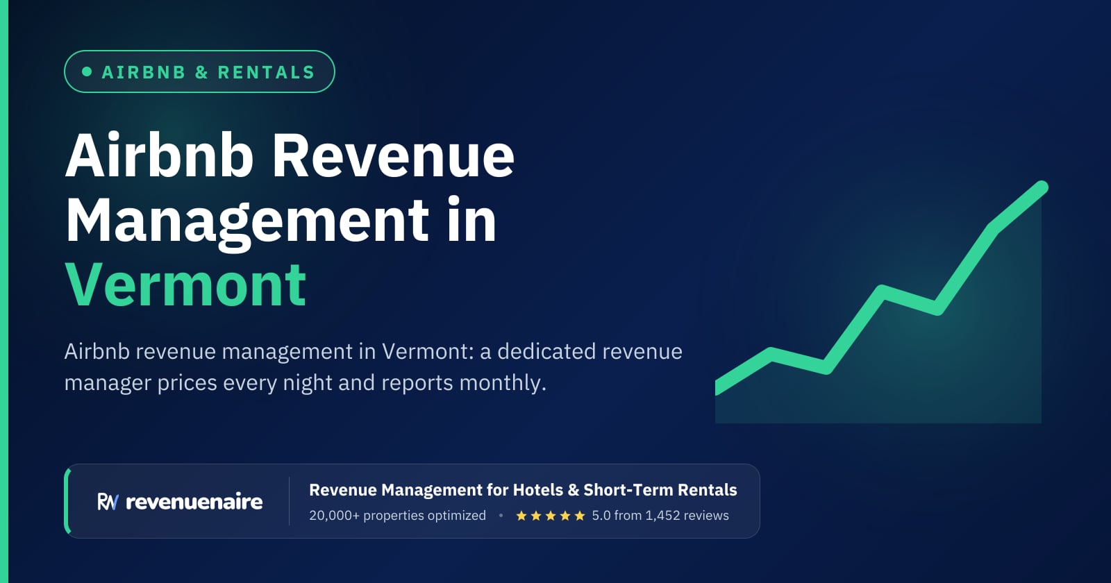 Airbnb Revenue Management in Vermont & Stowe, United States