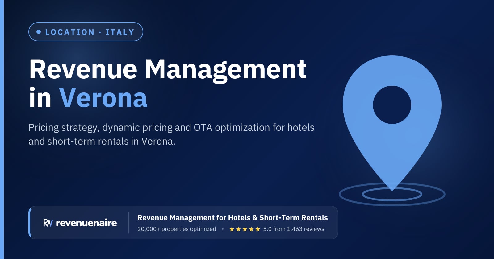Revenue management in Verona, Italy