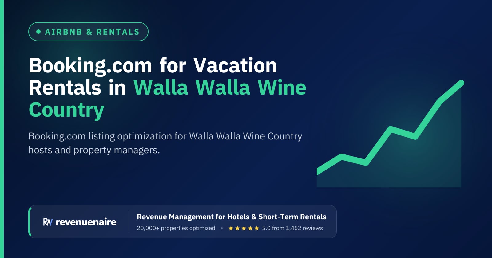 Booking.com Optimization for Rentals in Walla Walla Wine Country, United States