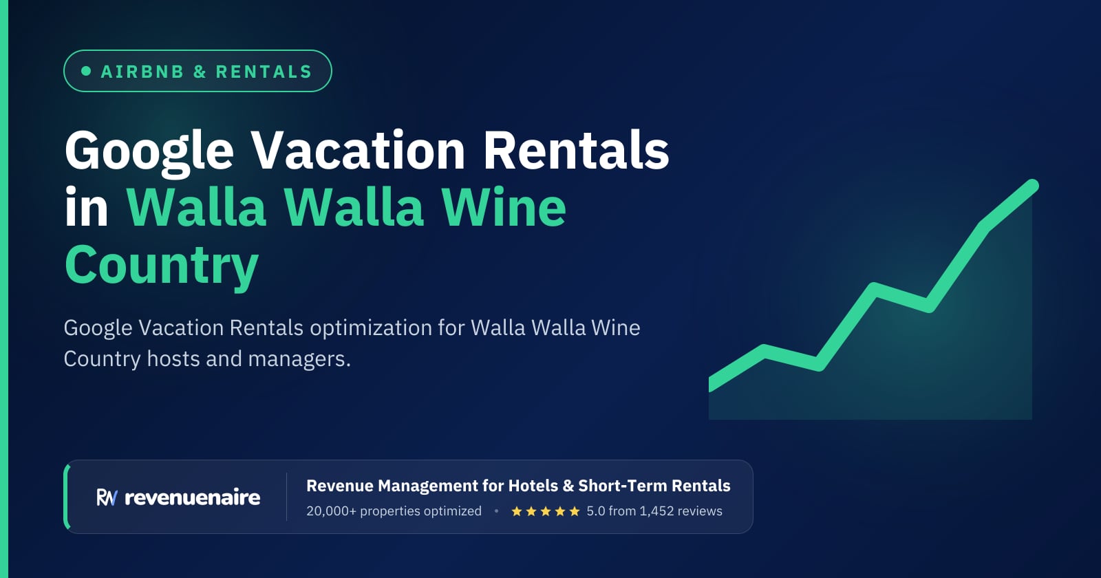 Google Vacation Rentals Optimization in Walla Walla Wine Country, United States