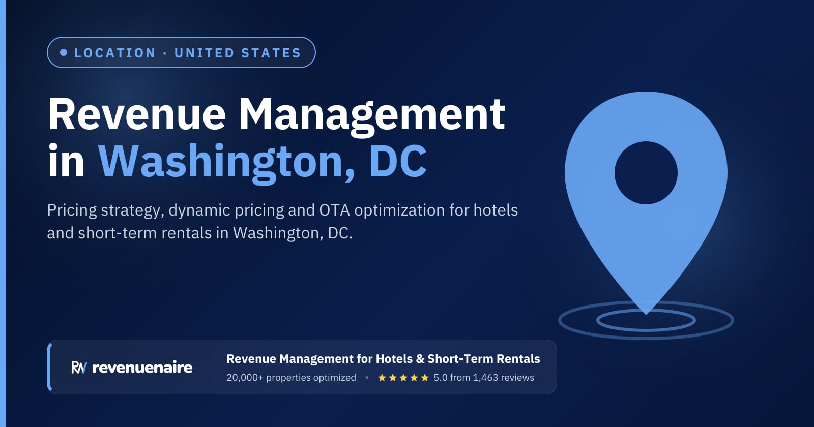Revenue management in Washington, DC, United States