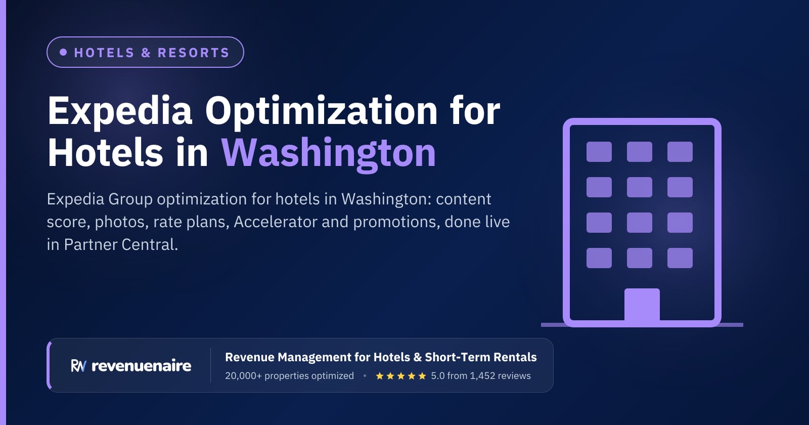 Expedia Optimization for Hotels in Washington, DC, United States