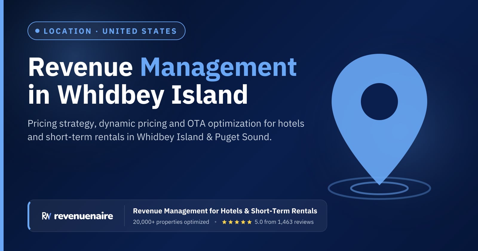 Revenue management in Whidbey Island & Puget Sound, United States