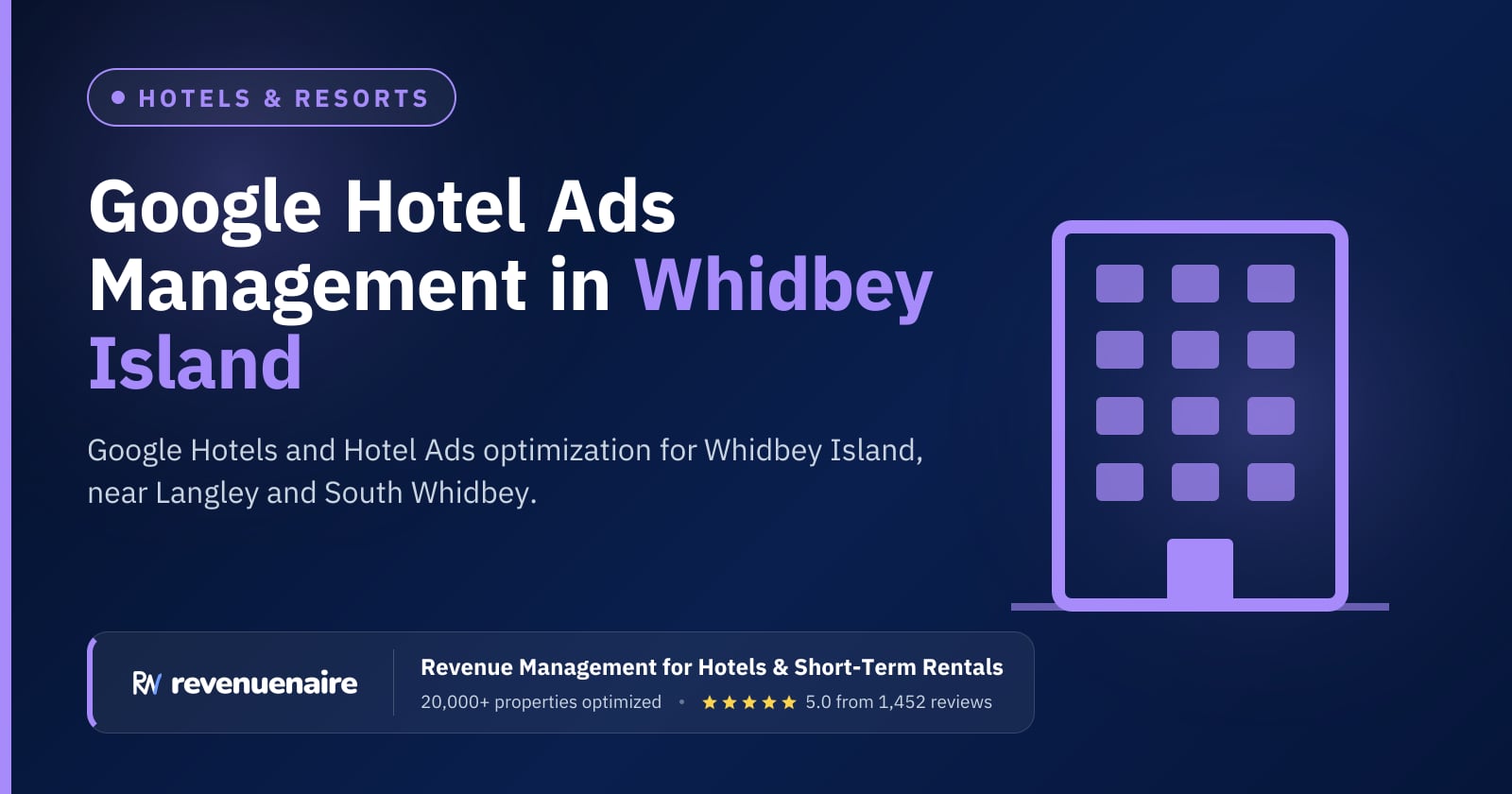 Google Hotel Ads Optimization in Whidbey Island & Puget Sound, United States