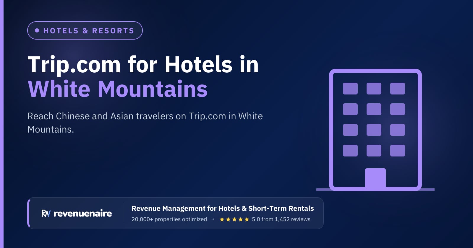 Trip.com Optimization for Hotels in White Mountains & North Conway, United States