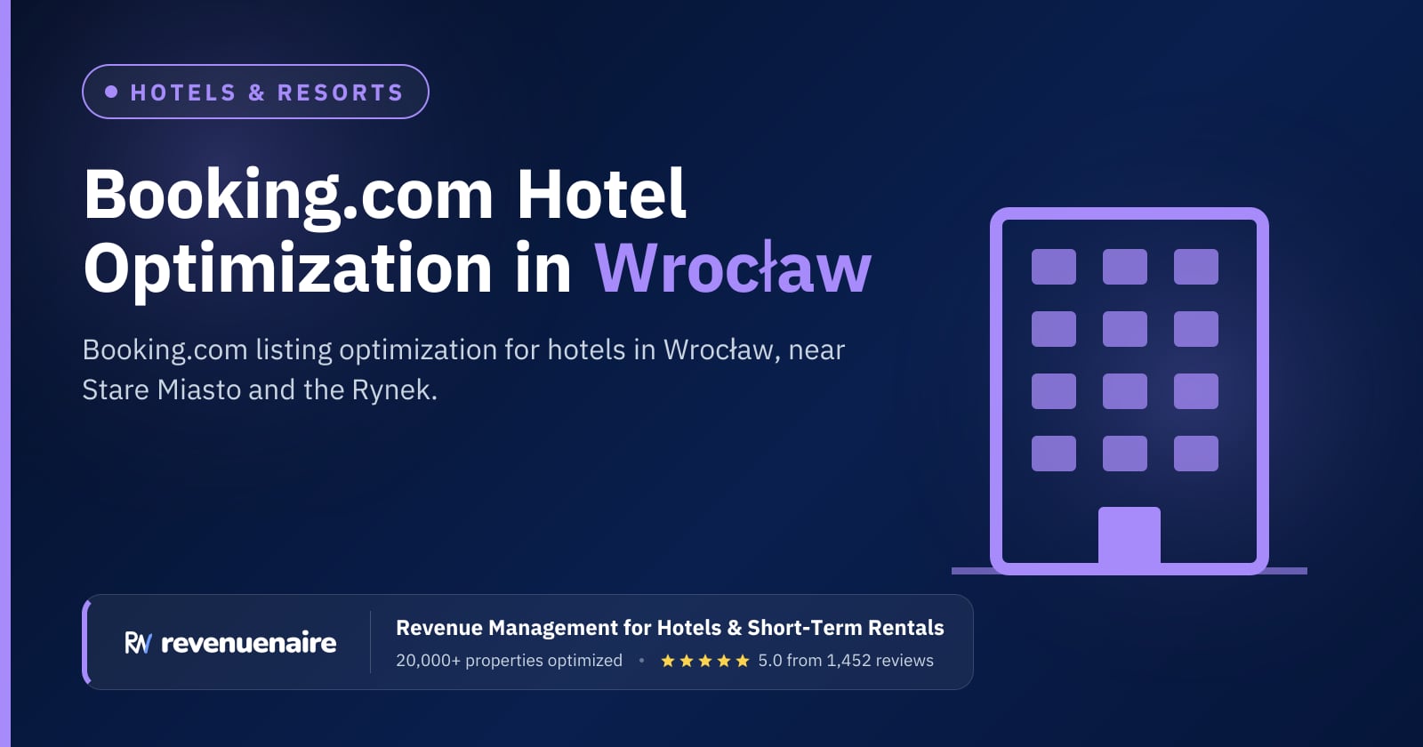 Booking.com Optimization for Hotels in Wrocław, Poland