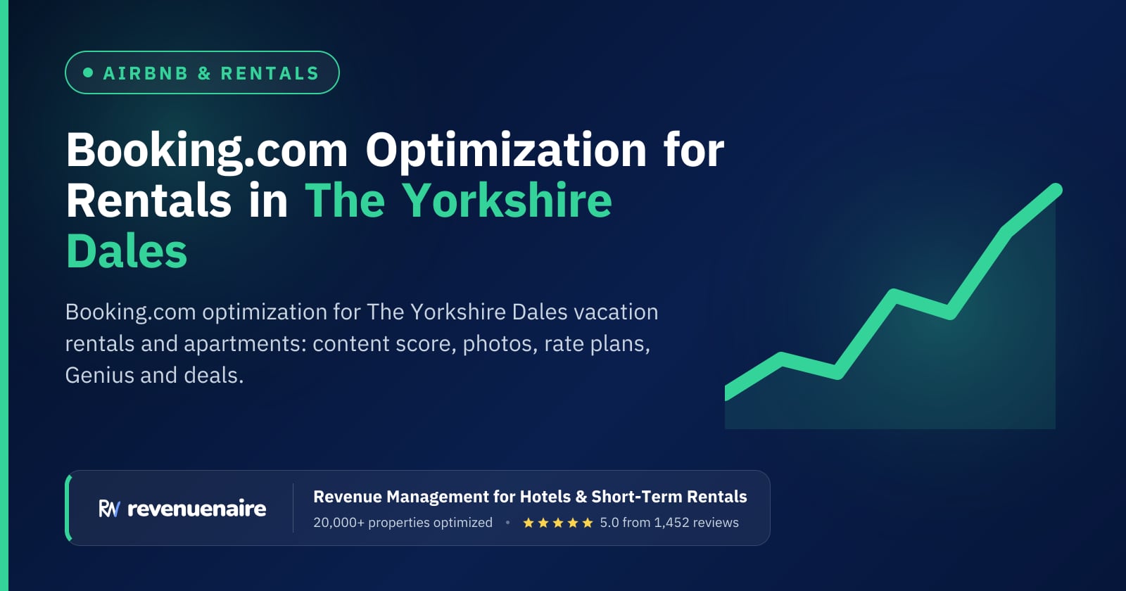 Booking.com Optimization for Rentals in The Yorkshire Dales, United Kingdom
