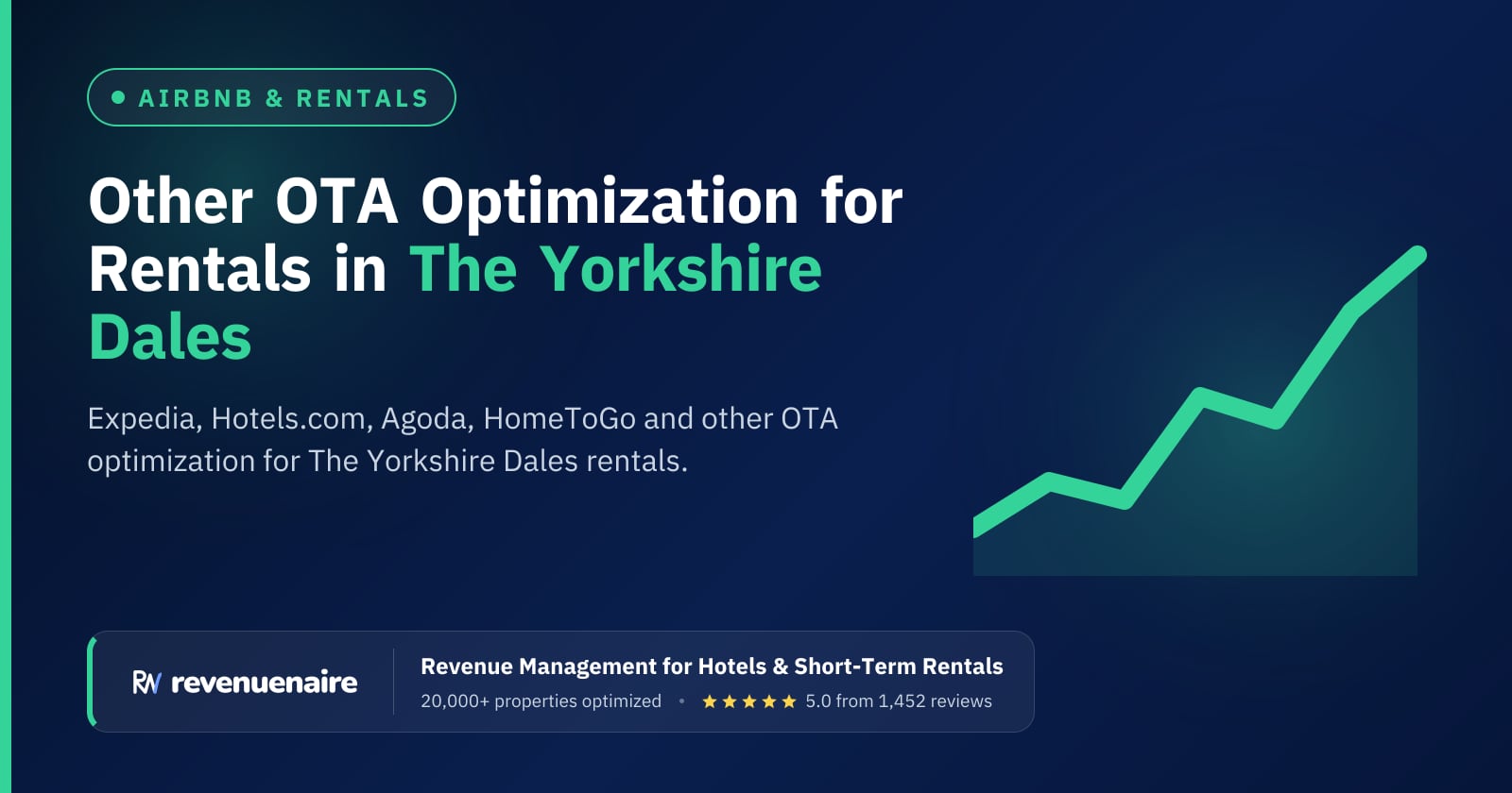 Expedia, Agoda and Other OTA Optimization in The Yorkshire Dales, United Kingdom