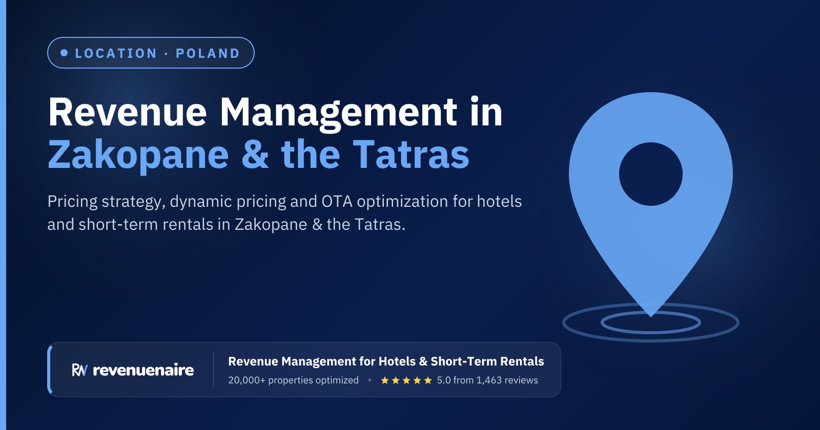 Revenue management in Zakopane & the Tatras, Poland