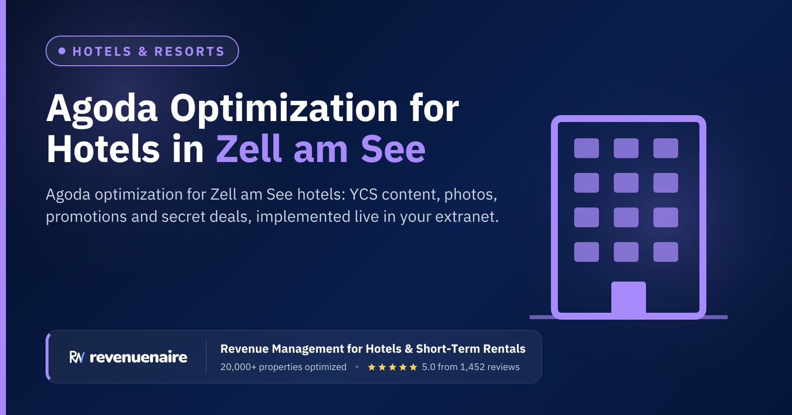 Agoda Optimization for Hotels in Zell am See & Kaprun, Austria