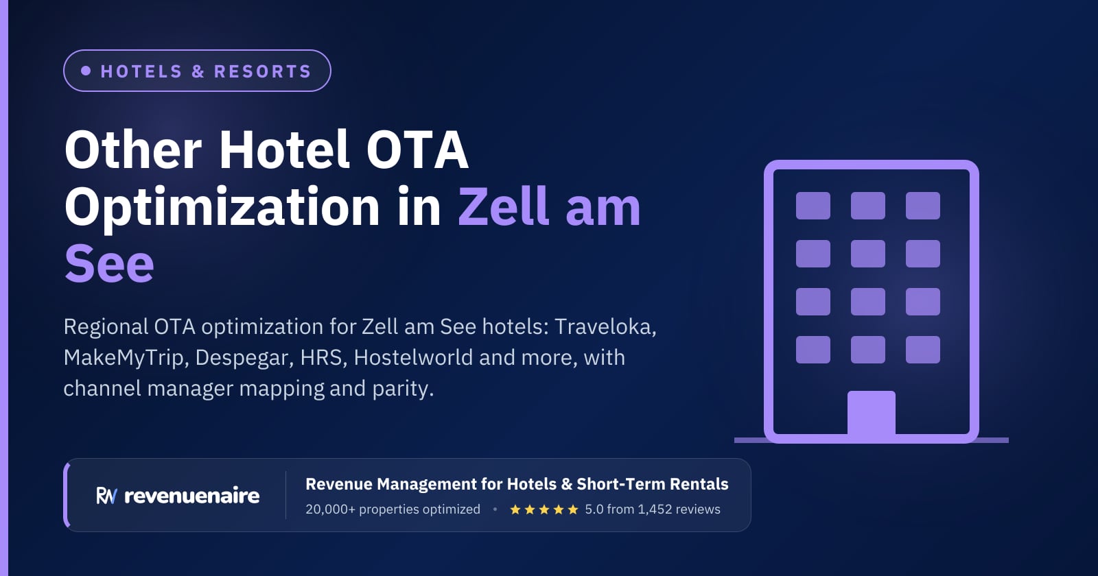 Other Hotel OTA Optimization in Zell am See & Kaprun, Austria